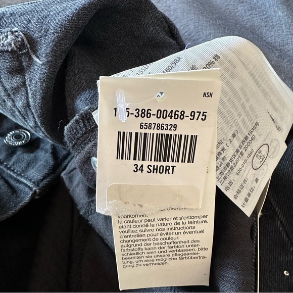 NWT Abercrombie & Fitch Low Rise The Baggy Stones Grey Jeans Size 34 Short - Picture 10 of 13